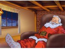 Weihnachtsmann-Grusskarte: Der Wunschzettel